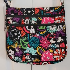Vera Bradley Disney Triple Zip Hipster Boho Crossbody bag